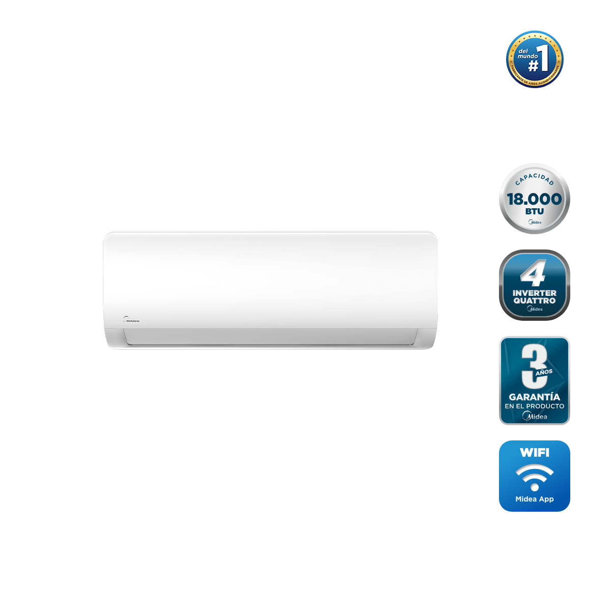 Split muro Midea Xtreme Save R410 18,000 Btuh Inverter - Imagen 2