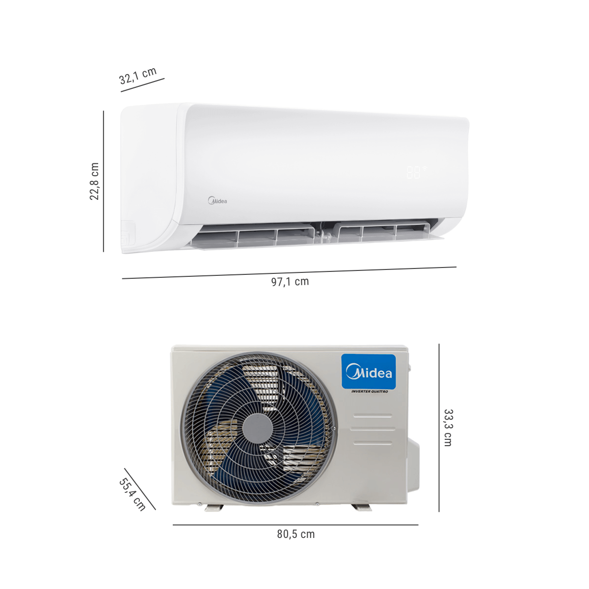 Split muro Midea Xtreme Save R410 18,000 Btuh Inverter - Imagen 3