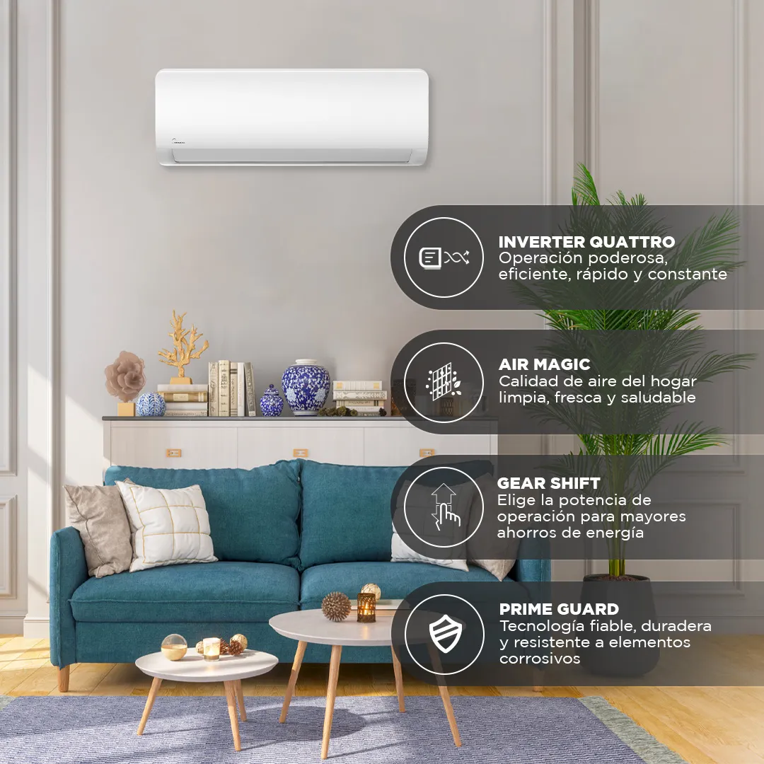 Split muro Midea Xtreme Save R410 18,000 Btuh Inverter - Imagen 4